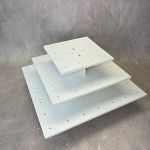 Tiered White Wooden Cakepops Stand Holder
